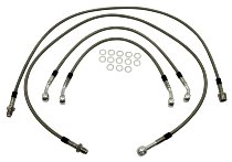 Spiegler Brake hose kit 4 pieces, transparent/silver Moto Guzzi 1100 California 93-99