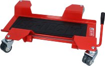 SD-TEC Bike Mover with wheels and rubber pad, red - universally applicable