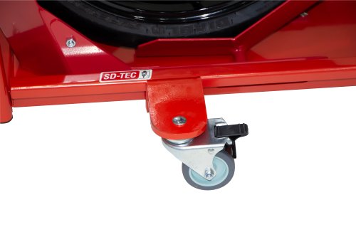 SD-TEC Motorcycle shunting rail with rocker, red