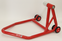 SD-TECSoporte de montaje brazo simple, derecho, rojo, incl. mandril de 53,5 mm