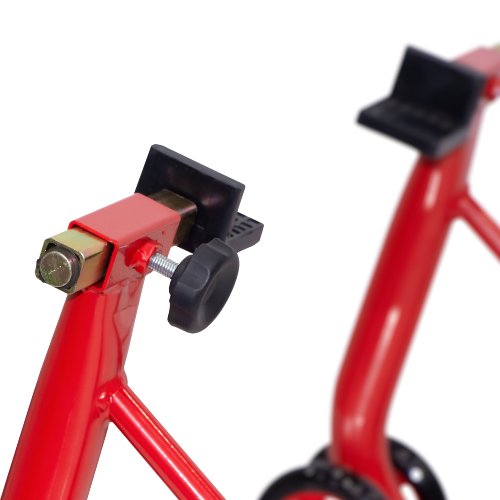 SD-TEC Assembly stand for rear wheel, universal, red