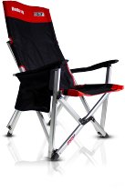 SD-TEC Chaise de camping Outdoor, noir/rouge, avec porte-boisson et sac de transport - impression pe