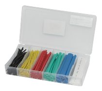 Heat shrink tube selection 100 pieces coloured, in the box Heat shrink tube-selection in clear-sight