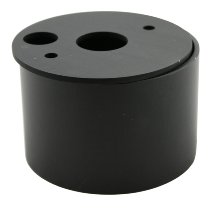 Instrument cup aluminium 80mm, series:Vega, complete, black