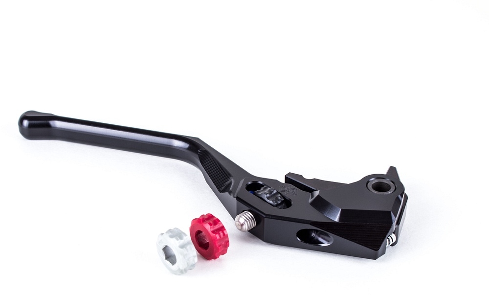 Gilles Front brake lever, adjustable, black with homologation 