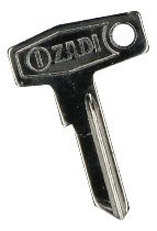 Moto Guzzi Ignition key blank, square - 350, 750 Nevada, Club, California 1100 Carburetor, i