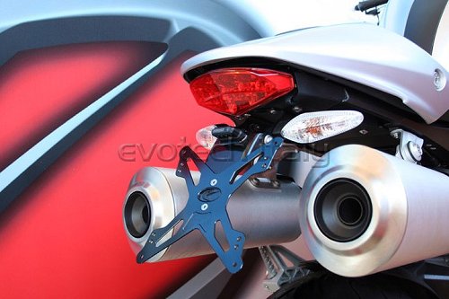 Evotech Kennzeichenhalter, schwarz - Ducati 1100 Monster EVO