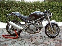 Mistral Silencer kit, oval, stainless-steel, low, with homologation - Ducati 400-1000 Monster...