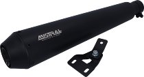 Mistral Silencer, conical, stainless-steel, mat black, Euro4 - Royal Enfield 410 Himalayan