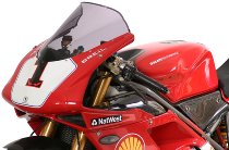 MRA Fairing screen, racing, grey, with homologation - Ducati 748, 916, 996, 998 R, S, SP