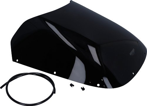 MRA Fairing screen, original shape, black, with homologation - Ducati 600, 650 Pantah