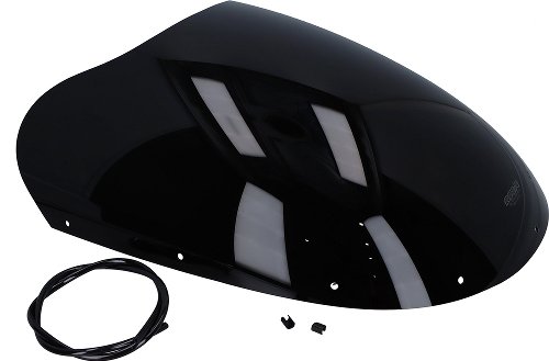 MRA Fairing screen, original shape, black, with homologation - Ducati 900, 1000 MHR II, Mille