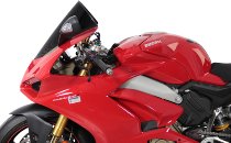 MRA Fairing screen, racing, black, with homologation - Ducati 955 V2, 1100 V4 Panigale, S, Speciale