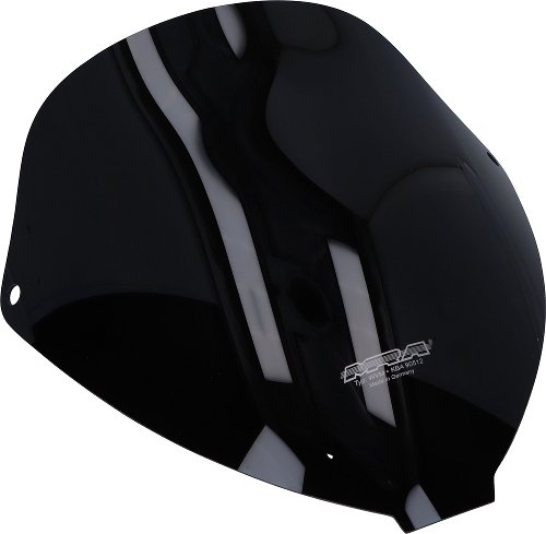 MRA Fairing screen, touring, black, with homologation - Ducati Monster S2R, S4, R, S