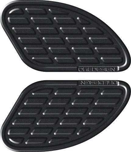Print Kneepad-kit bumps, leather black, 165x95mm