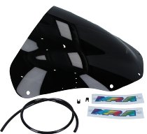 MRA fairing screen, form R, black, with homologation - Ducati 600/750 SS 91-97 900 SS 91-94