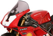 MRA Fairing screen, touring, grey, with homologation - Ducati 748, 916, 996, 998 R, S, SP