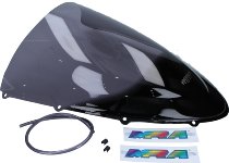 MRA Fairing screen, racing, grey, with homologation - Ducati 848, 1098, 1198 R, S, Tricolore...