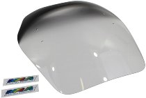 MRA fairing screen, form HI, clear, with homologation - Universal
