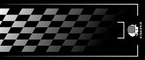 Cagiva tapis moto, noir/gris, 190 x 80 cm