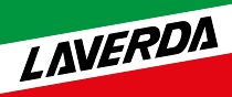 Laverda Tapis moto, drapeau italien, lettres noires, 190 x 80 cm