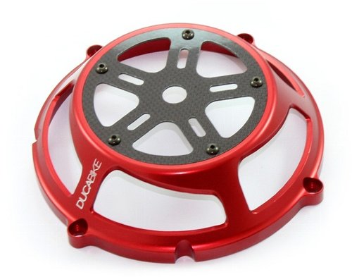 Ducabike Clutch cover, dry clutch, red - Ducati