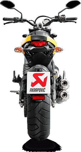 Akrapovic Auspuff Slip-On Line Titan - Ducati 797 Monster, 800 Scrambler Icon, Classic, Cafe Racer..