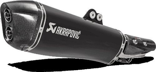 Akrapovic Silencer Slip-On Line, inox black, with homologation - Kymco 550 AK