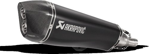 Akrapovic Silencer Slip-On Line, inox black, with homologation - Piaggio 500 MP3 2008-2020