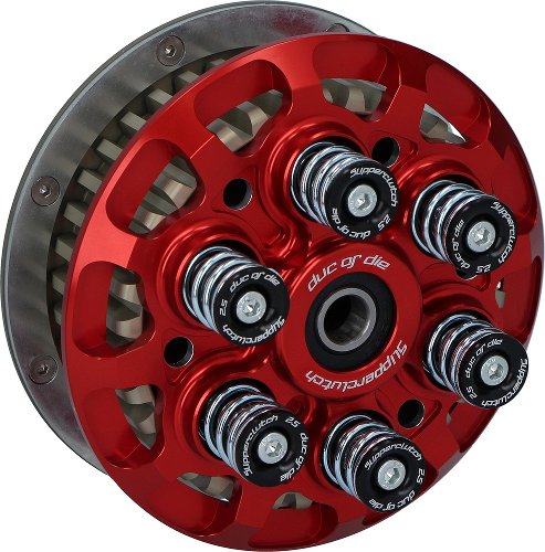 duc or die Antihopping clutch 6-springs adjustable, pressure plate red, complete - Ducati