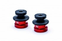 CNC Racing Rear wheel nuts with rear stand support, 2 pcs., red - Ducati