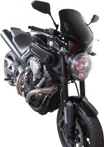 MRA Windscreen V-Flow, black, with homologation - Aprilia Mana, Ducati Monster, Scrambler, Yamaha...