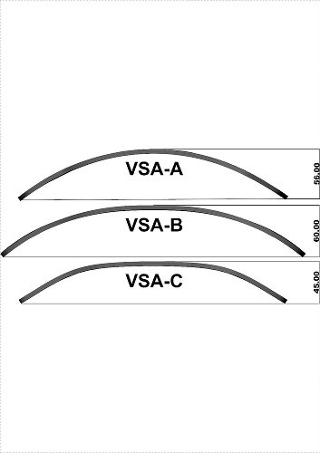 MRA Vario-Spoiler-Aufsatz VSA Typ C, farblos, mit ABE - universal verwendbar