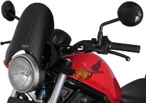 MRA fairing shield, Sport, black, with homologation - Honda CMX 500 Rebel