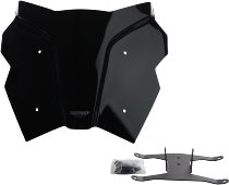MRA fairing shield, Sport, black, with homologation - KTM Adventure 790 R / 890 R
