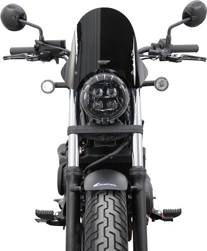 MRA fairing shield, Sport, black, with homologation - Honda CMX 500 Rebel