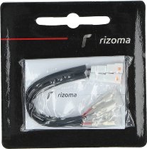 Rizoma Adaptateur de clignotant, noir - pour support de plaque d`immatriculation Rizoma PT528B
