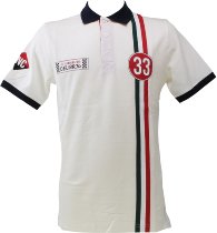 Dellorto Polo-shirt `inc 1933`, white, size: XL