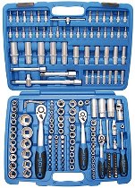 Socket wrench 171 parts, 1/4/+3/8+1/2 inch