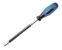 Bit-screwdriver for 1/4 bits, flexible shaft