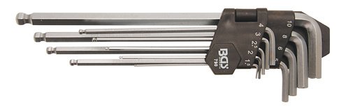 ISK offset screwdriver-kit 1,5-10mm, long version, 9 parts