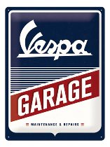 Vespa Tin plate sign `garage`, 30x40 cm