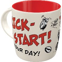 Motomania Cup `kick start your day!`, 8,5x9 cm