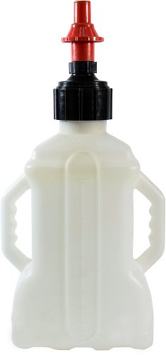 SD-TEC Gas can 10L white, with red quick release cap