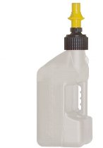 Tuff Jug Gas can 10L white, with yellow quick release cap
