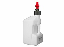 Tuff Jug gas can 20L white, with red quick release cap.