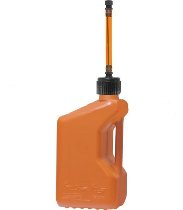 Tuff Jug gasoline can 20L, orange with Auto-Stop filling hose