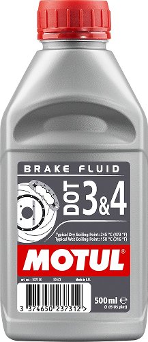 MOTUL Liquide de frein DOT 3 & 4, 500 ml