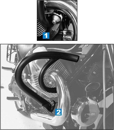 Hepco & Becker , kit pare-moteur, chromé - Moto Guzzi C 940 Bellagio / Bellagio Aquaila Nera