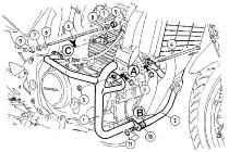 Hepco & Becker Engine protection bar, Black - Honda CBF 500 (2004->2007)